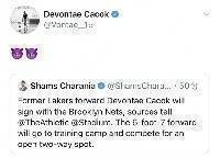 ??本人声明！卡考克转发Shams推文确认加盟篮网