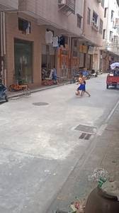 这球比手机好玩吗？俩小孩衣服都不穿在街头踢球?