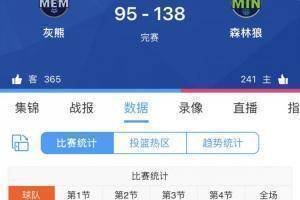 森林狼主场血洗灰熊 每一节都是森林狼净胜