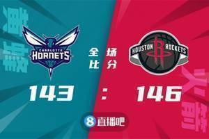?伍德33+16 波特23+8+12 鲍尔三双 火箭23记三分加时擒蜂
