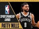 NBA官方：米尔斯荣获本赛季NBA体育道德风尚奖