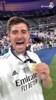 库尔图瓦发视频庆祝夺冠:Hala Madrid!