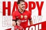 今天是海港球员梅伦多的生日，让我们祝他生日快乐！