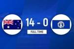 太残暴了！U22国足同组：澳大利亚14-0狂胜北马里亚纳，狂轰49脚
